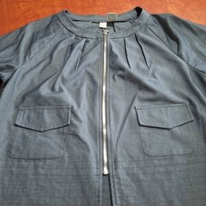 REQ Gray Zipper Front Jacket